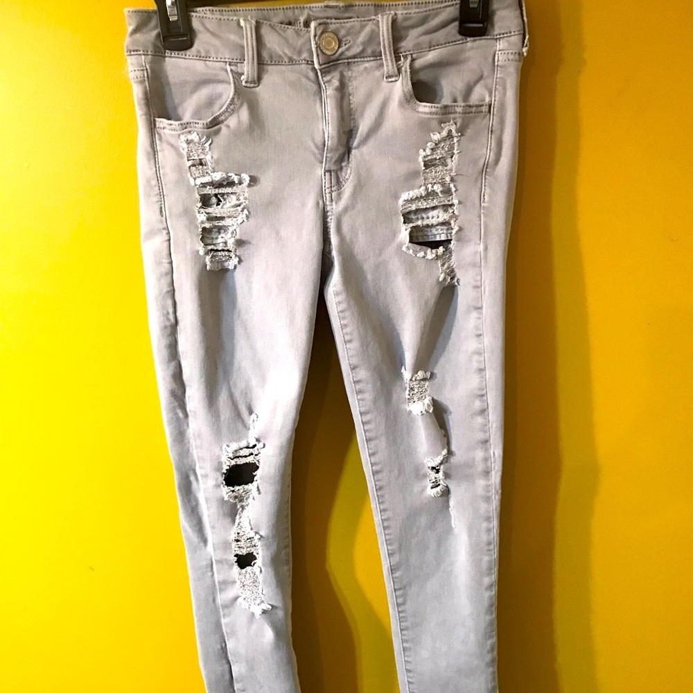 American Eagle Distressed Jeggings